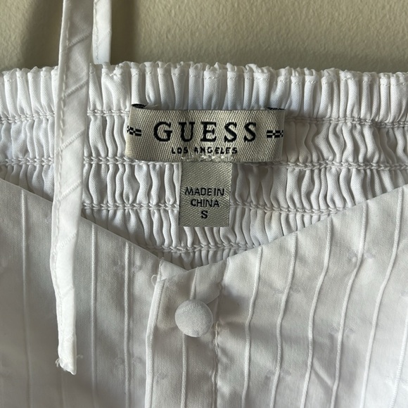 Guess milkmade square neck puff sleeve top blouse size S - Picture 2 of 5